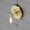 Kingston Brass KS3037PL Single-Handle Three-Way Diverter Valve with Trim Kit, Brushed Brass KS3037PL - alternate 2